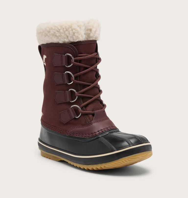 Women's Winter Carnival Snow Boots, Color: Red Lodge, Black, image 7
