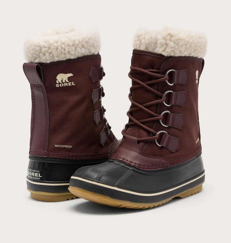 Women's Winter Carnival Snow Boots, Color: Red Lodge, Black, image 9