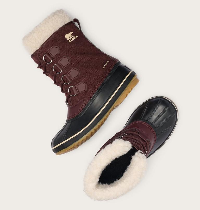 Women's Winter Carnival Snow Boots, Color: Red Lodge, Black, image 5