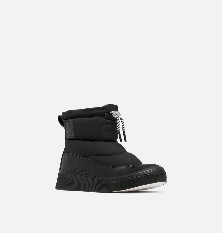 Women's OUT N ABOUT IV PUFFY Insulated Waterproof Boots, Color: Black, Chalk, image 7