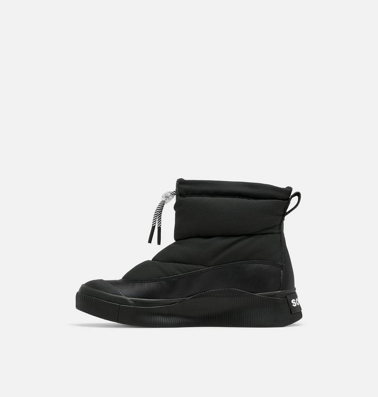 Women's OUT N ABOUT IV PUFFY Insulated Waterproof Boots, Color: Black, Chalk, image 4