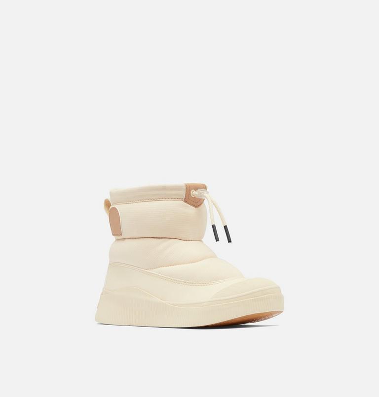 Women's OUT N ABOUT IV PUFFY Insulated Waterproof Boots, Color: Honey White, Canoe, image 5