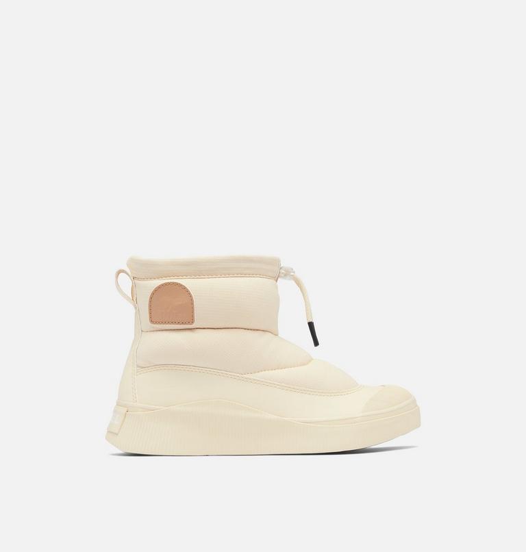 Women's OUT N ABOUT IV PUFFY Insulated Waterproof Boots, Color: Honey White, Canoe, image 1