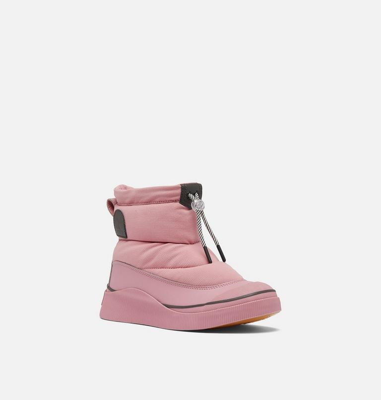 Women's OUT N ABOUT IV PUFFY Insulated Waterproof Boots, Color: Dazed Mauve, Jet, image 5