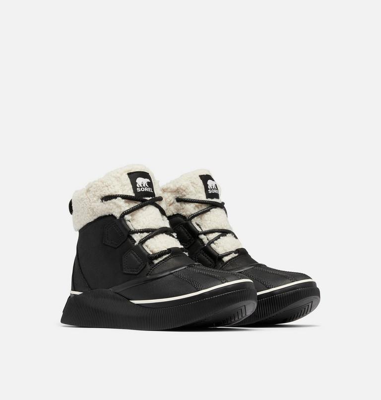 Women's OUT N ABOUT IV Chillz Waterproof Boots, Color: Black, Chalk, image 2