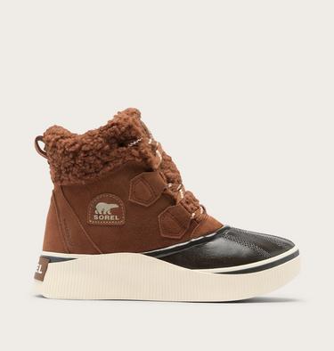Women's Out N About IV Chillz Winter Boots, Color: Dark Auburn, Black, image 1