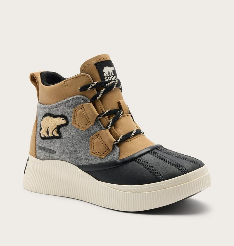 Out N About IV Classic Women's Waterproof Boot, Color: Caribou Buff, Black, image 7