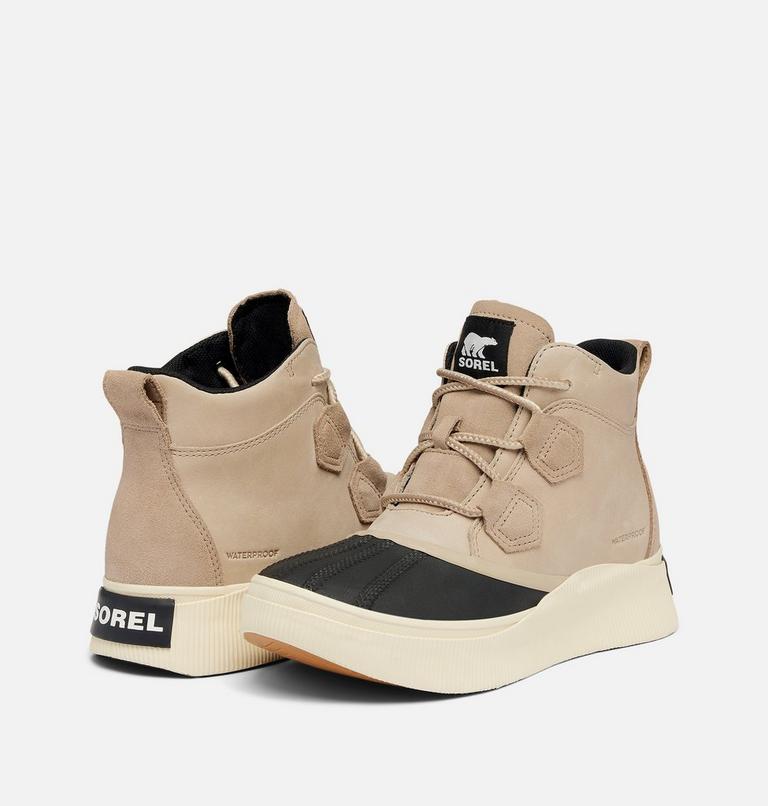 Women's OUT N ABOUT IV CLASSIC Waterproof Boots, Color: Omega Taupe, Black, image 9