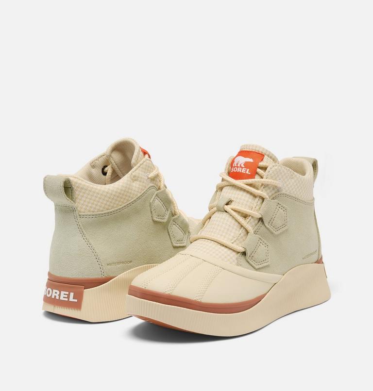 Women's OUT N ABOUT IV Classic Waterproof Boot | 305 | 5.5, Color: Light Aloe, Bleached Ceramic, image 9