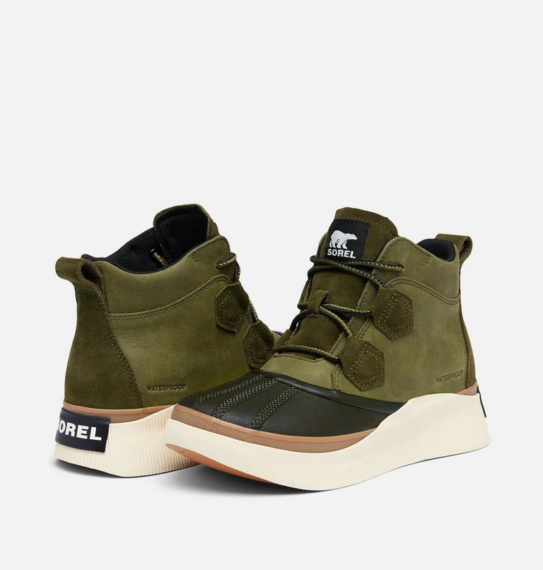 Women's OUT N ABOUT IV CLASSIC Waterproof Boots, Color: Utility Green, Black, image 9