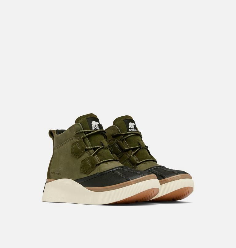 Women's OUT N ABOUT IV CLASSIC Waterproof Boots, Color: Utility Green, Black, image 2