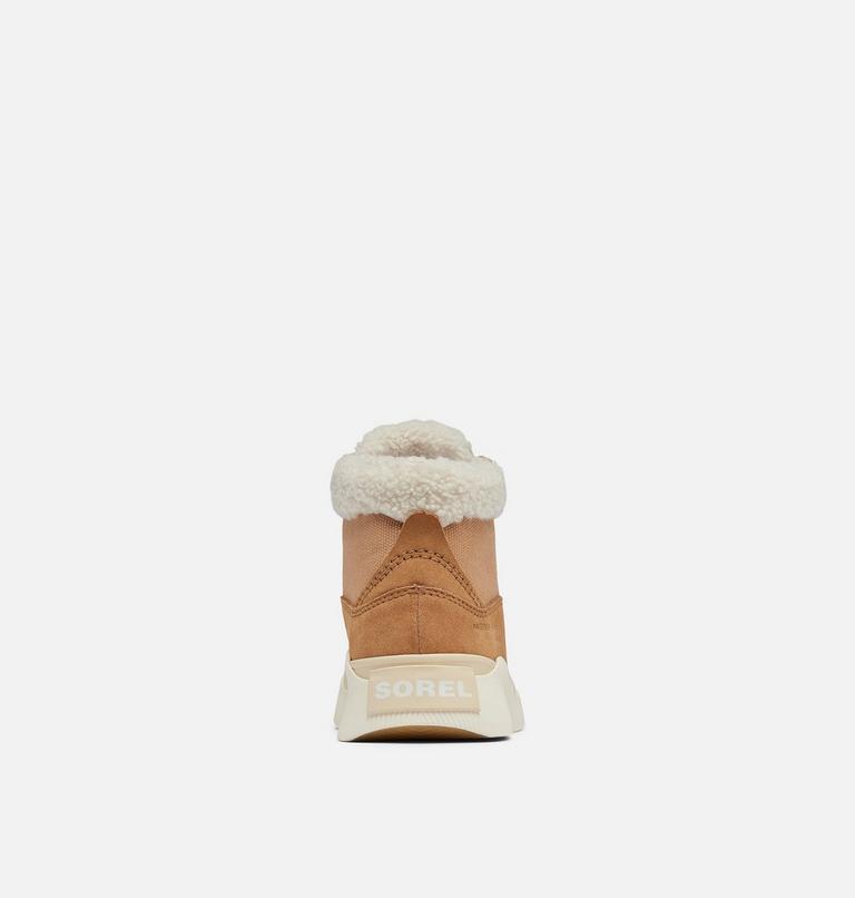 Women's OUT N ABOUT IV Waterproof Mid Sneakers, Color: Tawny Buff, Honey White, image 3