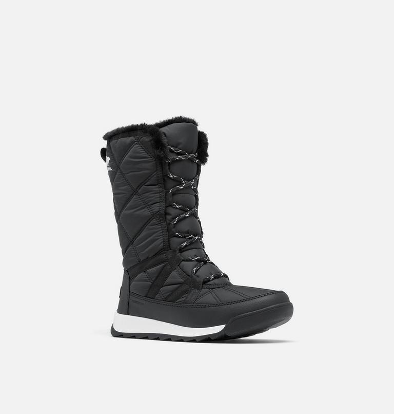 Women's WHITNEY II PLUS TALL LACE Waterproof Snow Boots, Color: Black, Sea Salt, image 7