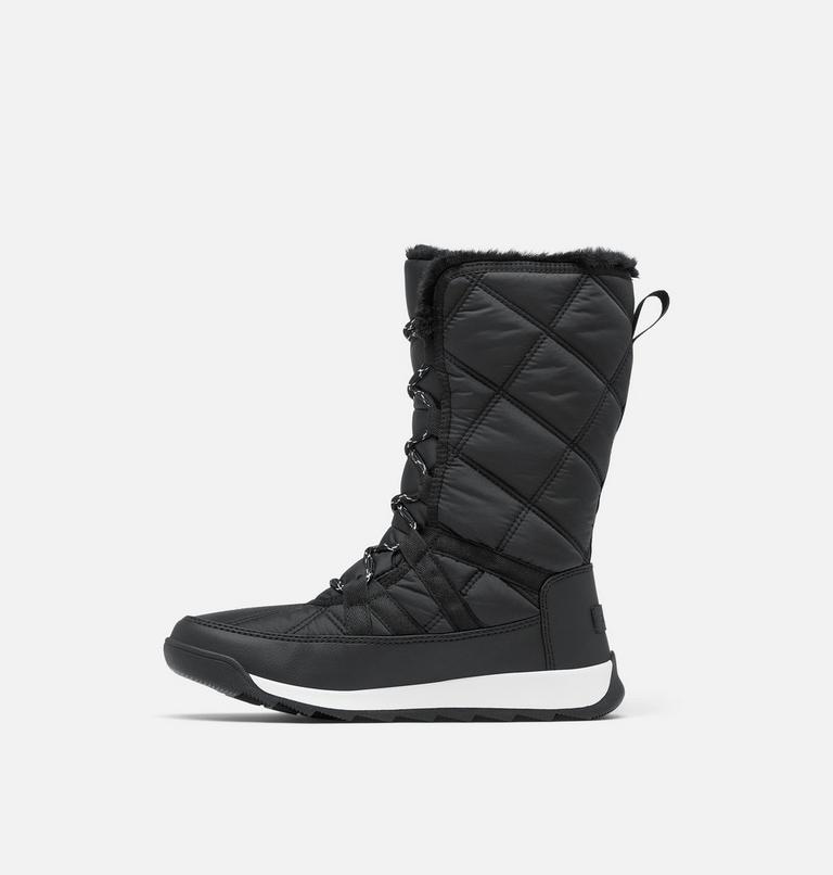 Women's WHITNEY II PLUS TALL LACE Waterproof Snow Boots, Color: Black, Sea Salt, image 3