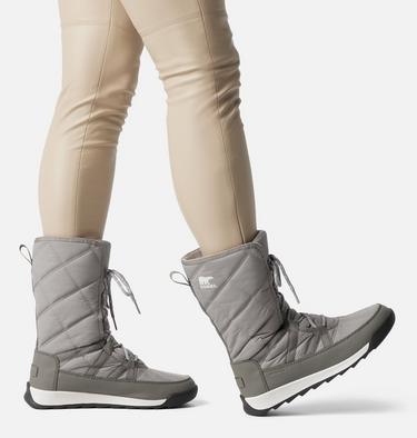Women's WHITNEY II PLUS TALL LACE Waterproof Snow Boots, Color: Chrome Grey, Quarry, image 4