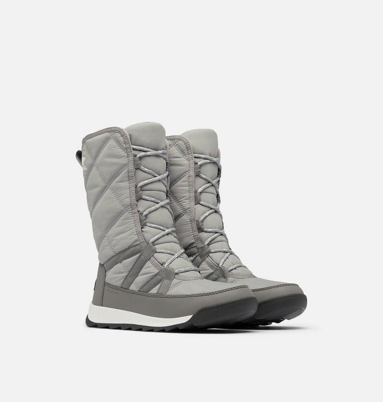 Women's WHITNEY II PLUS TALL LACE Waterproof Snow Boots, Color: Chrome Grey, Quarry, image 2