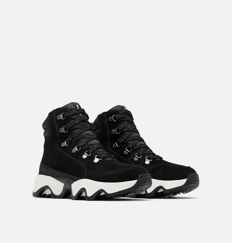 Women's KINETIC IMPACT CONQUEST PLUS Waterproof Sneaker Boots, Color: Black, Sea Salt, image 2