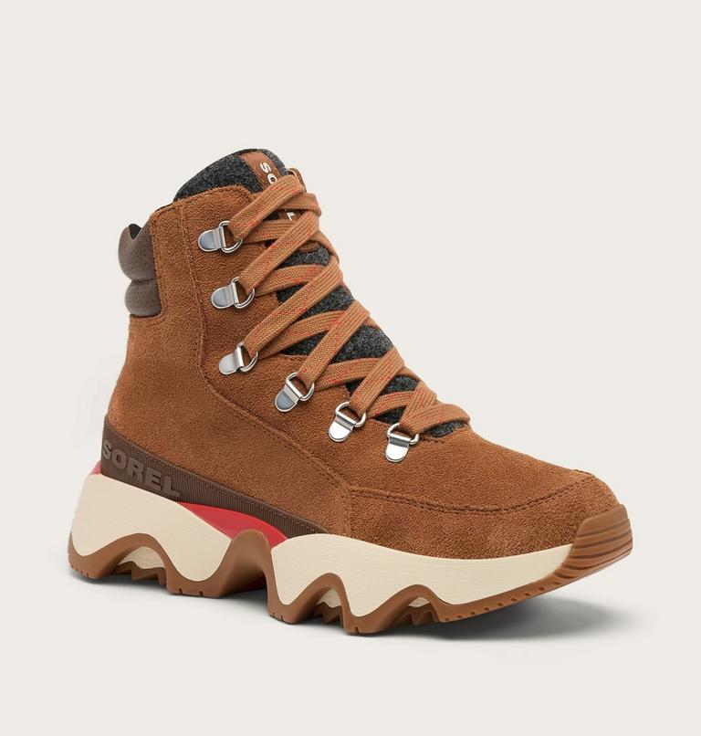 Women's KINETIC IMPACT CONQUEST PLUS Waterproof Sneaker Boots, Color: Velvet Tan, Tobacco, image 6