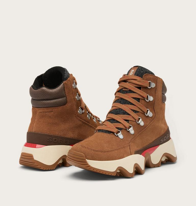 Women's KINETIC IMPACT CONQUEST PLUS Waterproof Sneaker Boots, Color: Velvet Tan, Tobacco, image 8