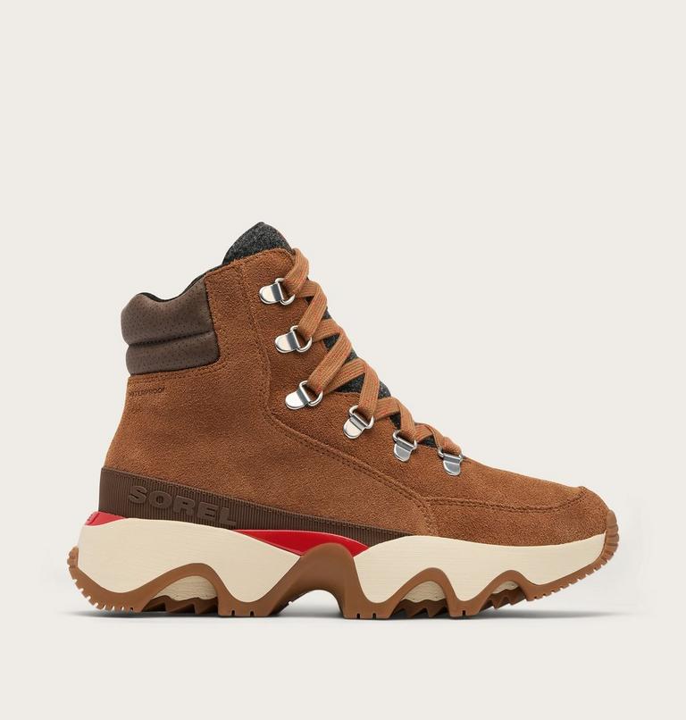 Women's KINETIC IMPACT CONQUEST PLUS Waterproof Sneaker Boots, Color: Velvet Tan, Tobacco, image 1