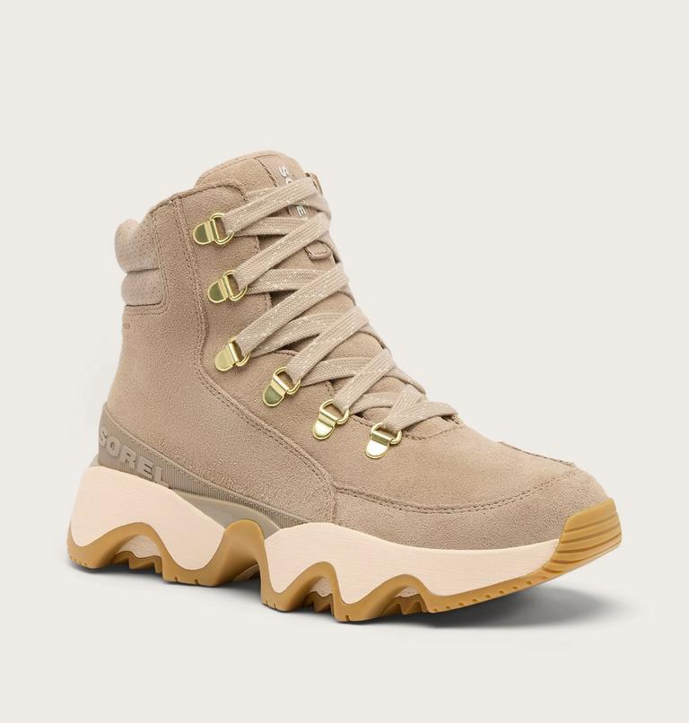 Women's KINETIC IMPACT CONQUEST PLUS Waterproof Sneaker Boots, Color: Omega Taupe, Gum 17, image 3