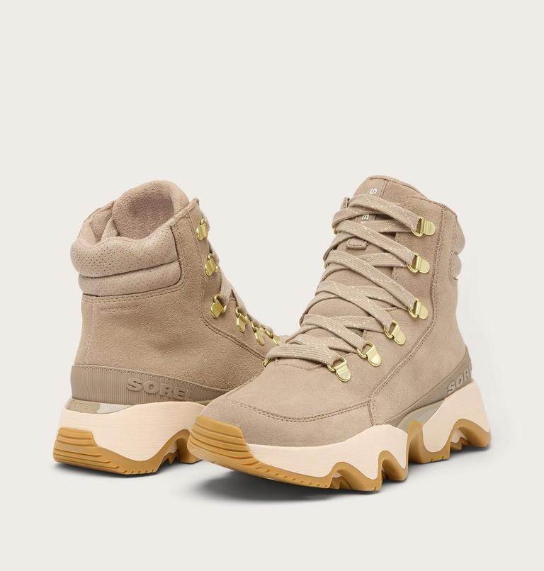 Women's KINETIC IMPACT CONQUEST PLUS Waterproof Sneaker Boots, Color: Omega Taupe, Gum 17, image 5