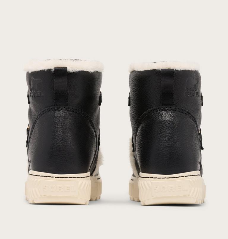 Women's ONA AVE ALPINE Waterproof Winter Boots, Color: Black, Chalk, image 3
