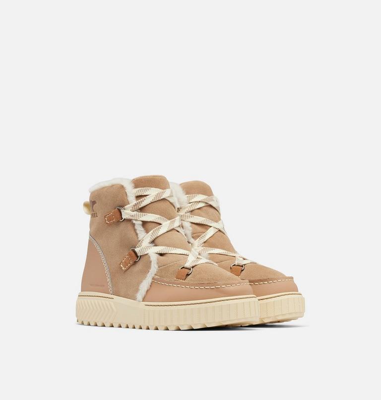 Women's ONA AVE ALPINE Waterproof Winter Boots, Color: Dusty Tan, Tawny Buff, image 2