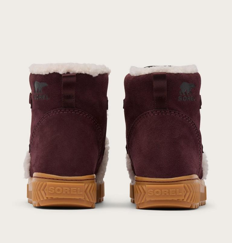 Women's ONA AVE ALPINE Waterproof Winter Boots, Color: Redwood, Gum 2, image 2
