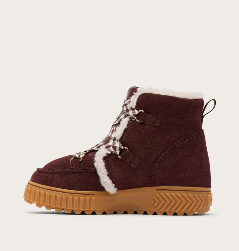 Women's ONA AVE ALPINE Waterproof Winter Boots, Color: Redwood, Gum 2, image 3