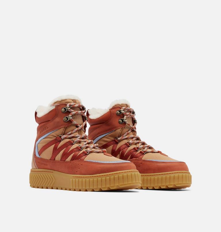 ONA AVE Trek Women's Waterproof Boot, Color: Sanguine, Arctic Sea, image 2