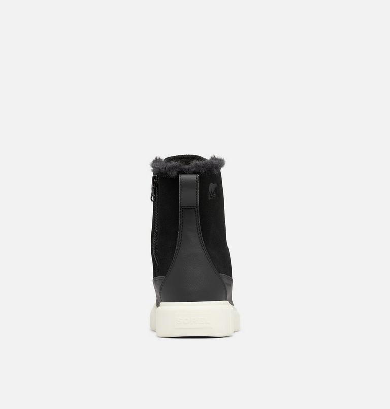 Youth SOREL EXPLORER III LACE Waterproof Snow Boots, Color: Black, Sea Salt, image 3