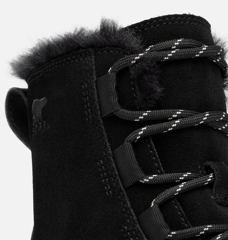 Youth SOREL EXPLORER III LACE Waterproof Snow Boots, Color: Black, Sea Salt, image 10