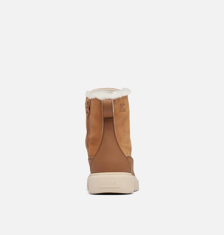 Youth SOREL EXPLORER III LACE Waterproof Snow Boots, Color: Tawny Buff, Bleached Ceramic, image 3