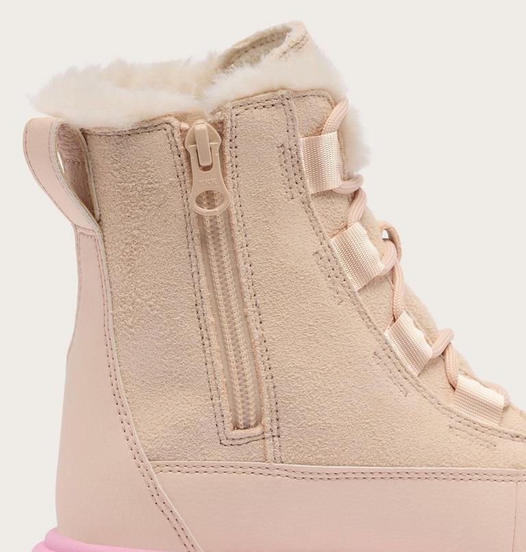 Youth SOREL EXPLORER III LACE Waterproof Snow Boots, Color: Pearlescent, Pink Flare, image 9