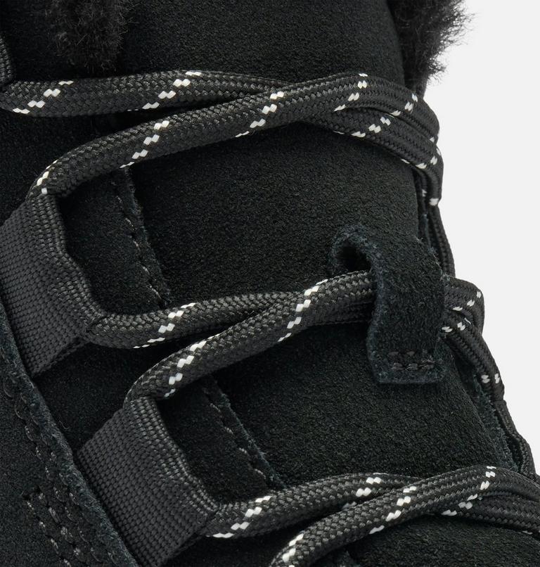 Kids' SOREL EXPLORER III LACE Waterproof Snow Boots, Color: Black, Sea Salt, image 10