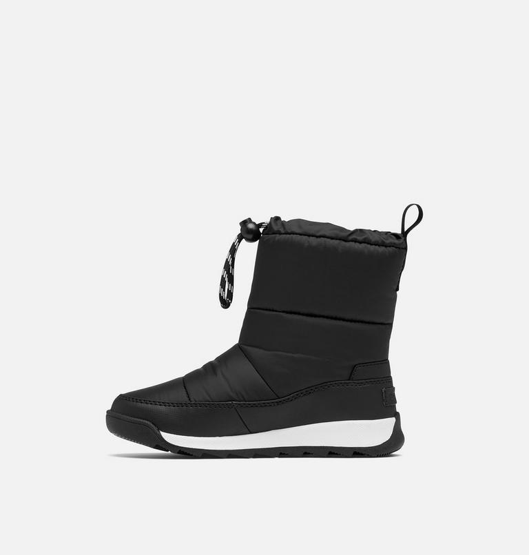 Youth WHITNEY II PLUS PUFFY Waterproof Snow Boots, Color: Black, Sea Salt, image 4
