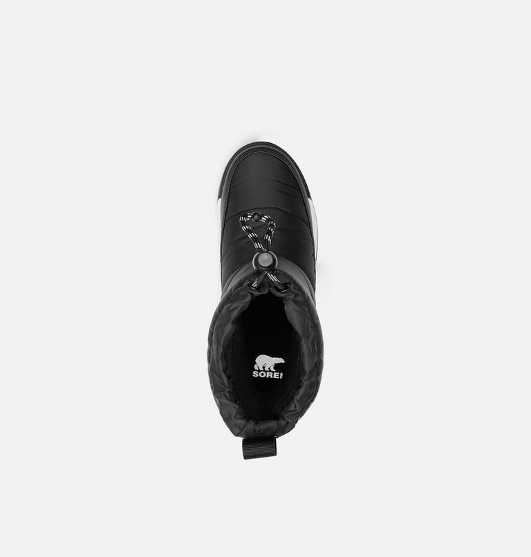 Youth WHITNEY II PLUS PUFFY Waterproof Snow Boots, Color: Black, Sea Salt, image 5
