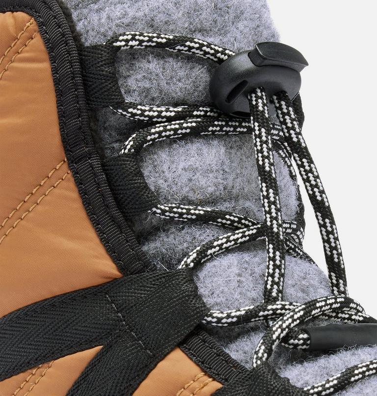 Youth WHITNEY II PLUS LACE Waterproof Snow Boots, Color: Elk, Black, image 8