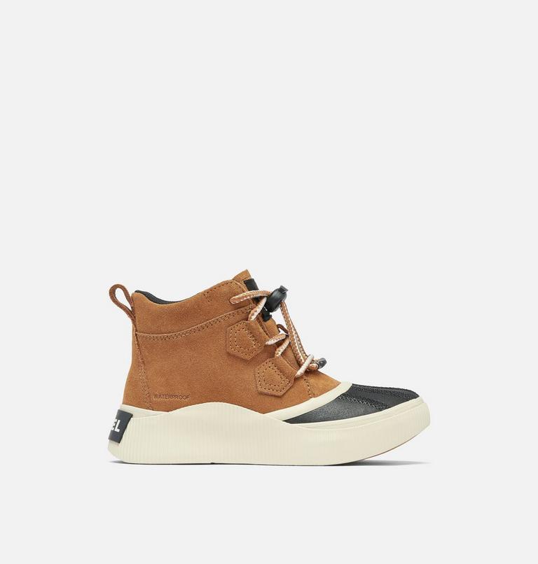 Youth OUT N ABOUT IV CLASSIC Waterproof Boots, Color: Taffy, Black, image 1