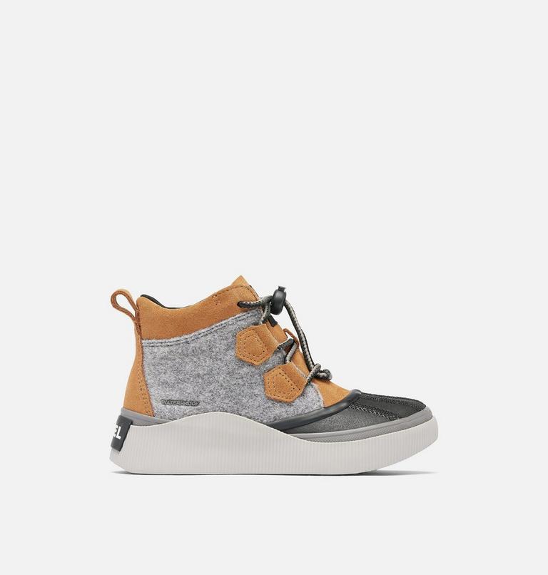 Youth OUT N ABOUT IV CLASSIC Waterproof Boots, Color: Taffy, Black Felt, image 1