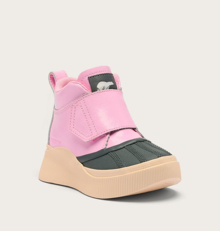 Kids' OUT N ABOUT IV STRAP Waterproof Boots, Color: Pink Flare, Pearlescent, image 6