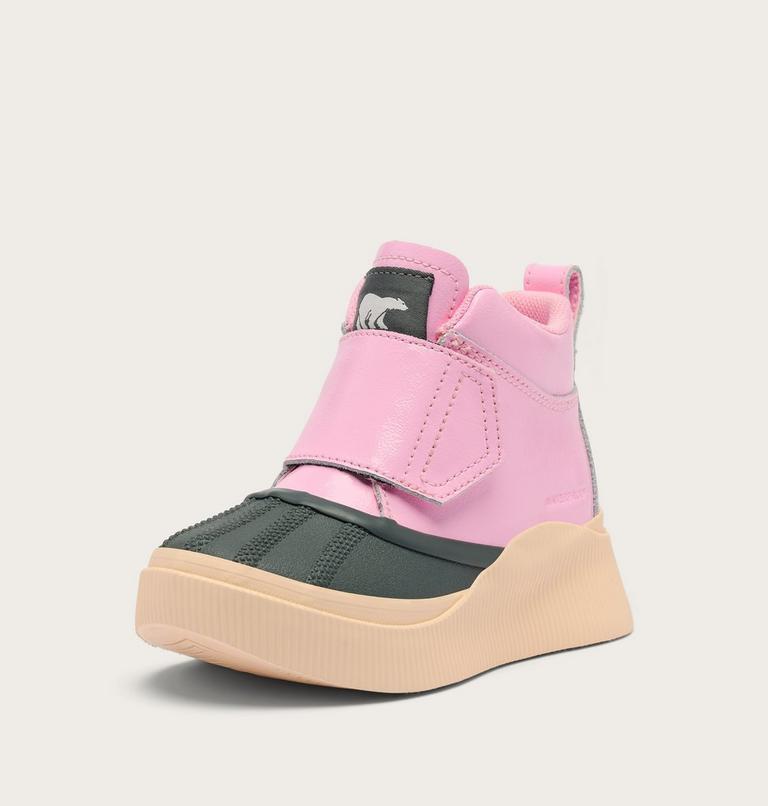 Kids' OUT N ABOUT IV STRAP Waterproof Boots, Color: Pink Flare, Pearlescent, image 7