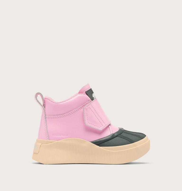 Kids' OUT N ABOUT IV STRAP Waterproof Boots, Color: Pink Flare, Pearlescent, image 1
