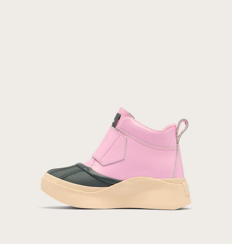 Kids' OUT N ABOUT IV STRAP Waterproof Boots, Color: Pink Flare, Pearlescent, image 3