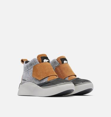 OUT N ABOUT IV STRAP Toddler Waterproof Boot, Color: Taffy, Black Felt, image 10