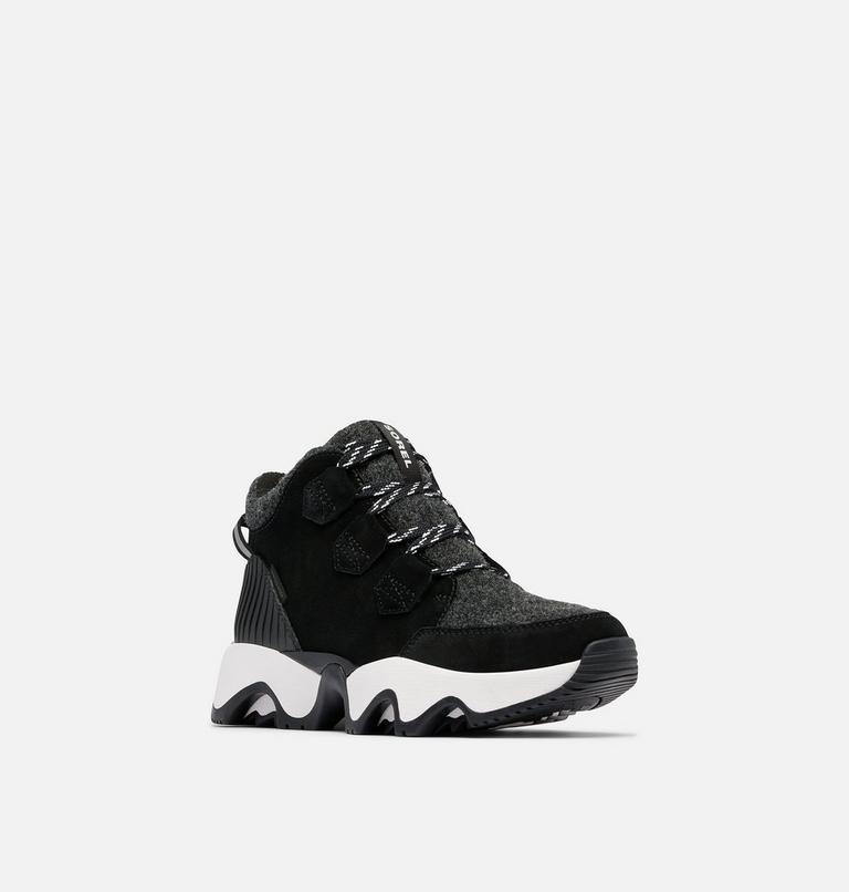 Women's KINETIC IMPACT CARIBOU PLUS Waterproof sneaker Boots, Color: Black, Sea Salt, image 7