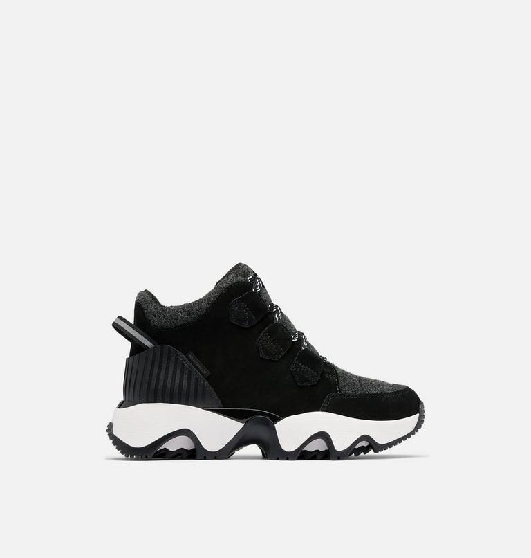 Women's KINETIC IMPACT CARIBOU PLUS Waterproof sneaker Boots, Color: Black, Sea Salt, image 1