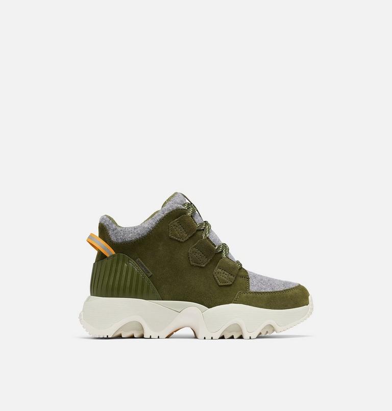 Women's KINETIC IMPACT CARIBOU PLUS Waterproof sneaker Boots, Color: Utility Green, Light Aloe, image 1