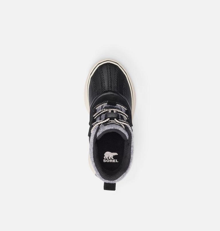 Youth OUT N ABOUT IV CHILLZ Waterproof Winter Boots, Color: Black, Chalk, image 5